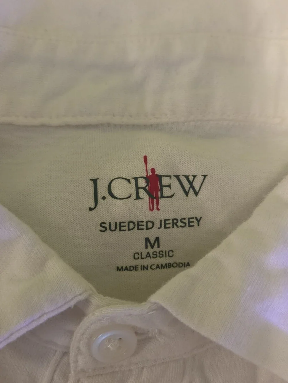 J. Crew White Short Sleeved Polos